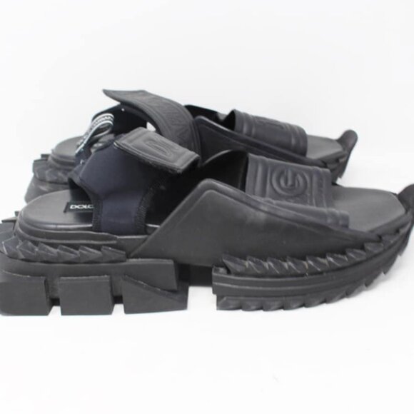 Dolce Gabbana #50592 Mens Leather Sandals | Size 9 main image 4